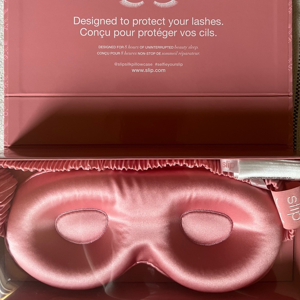 slip Lovely Lashes Rose Pink Silk Eye Mask - Picture 3 of 4